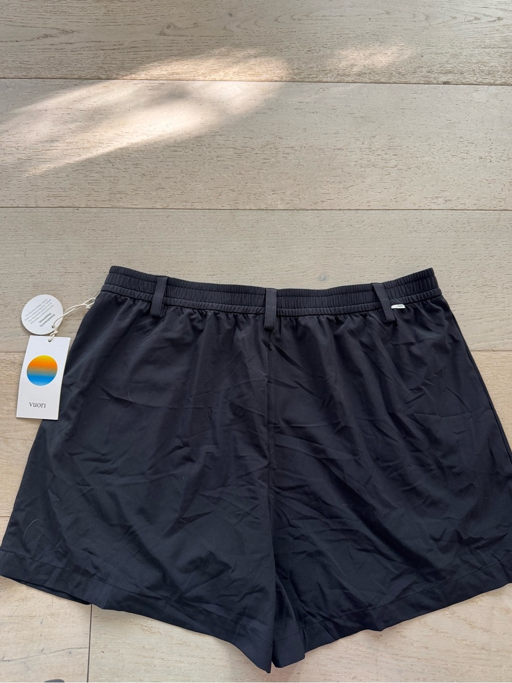 Vuori High Waist Athletic Shorts in Black - Picture 3 of 5